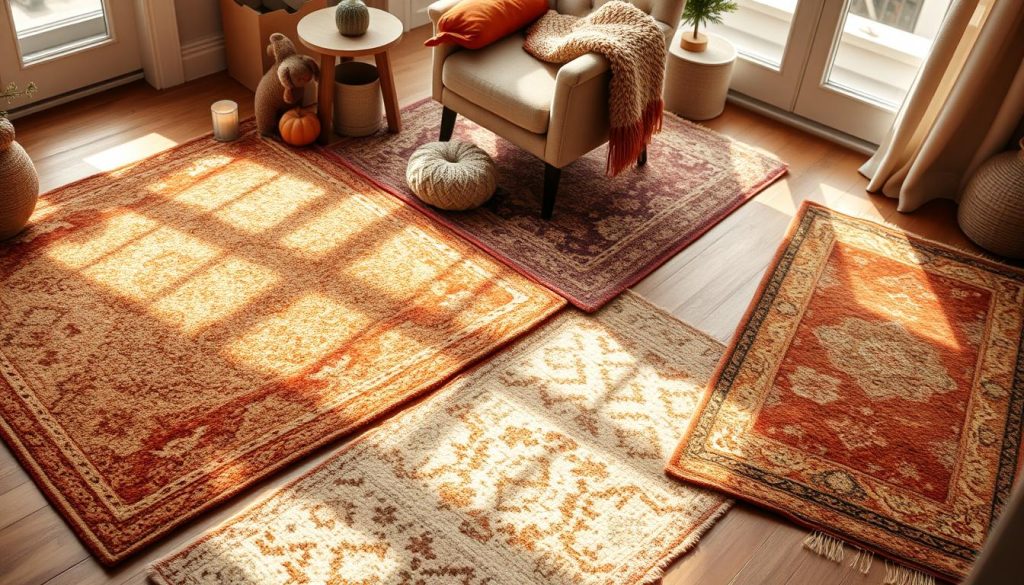 layered rugs