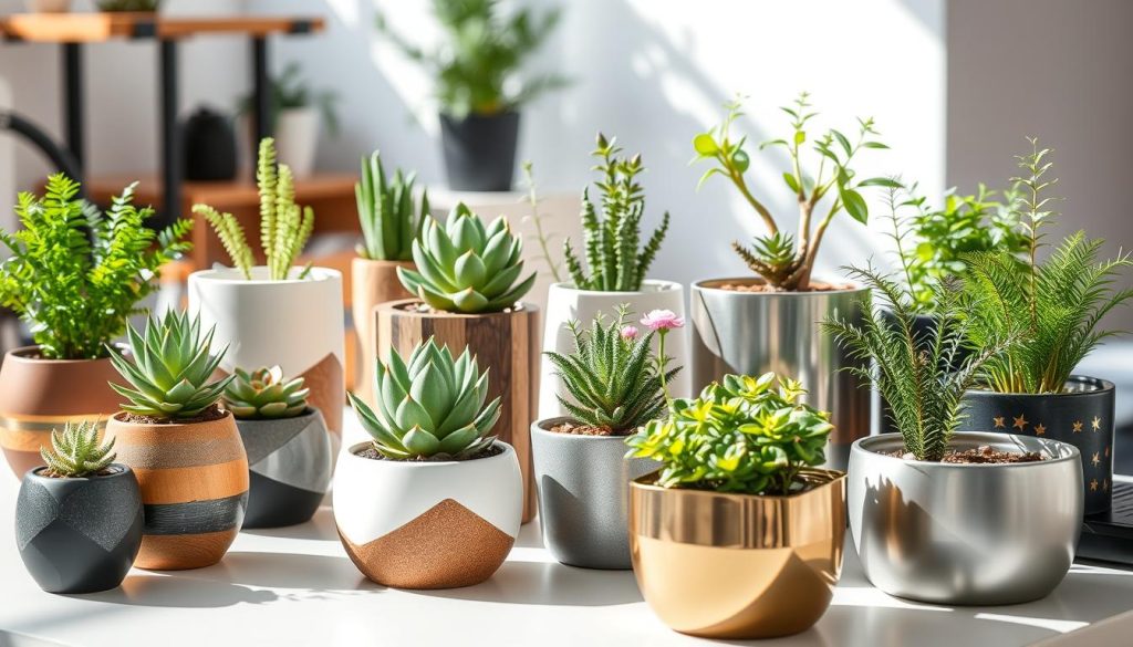 office plant pots and planters