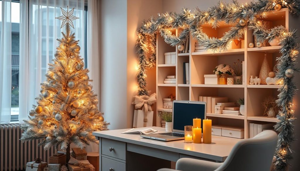 silver and gold christmas decor