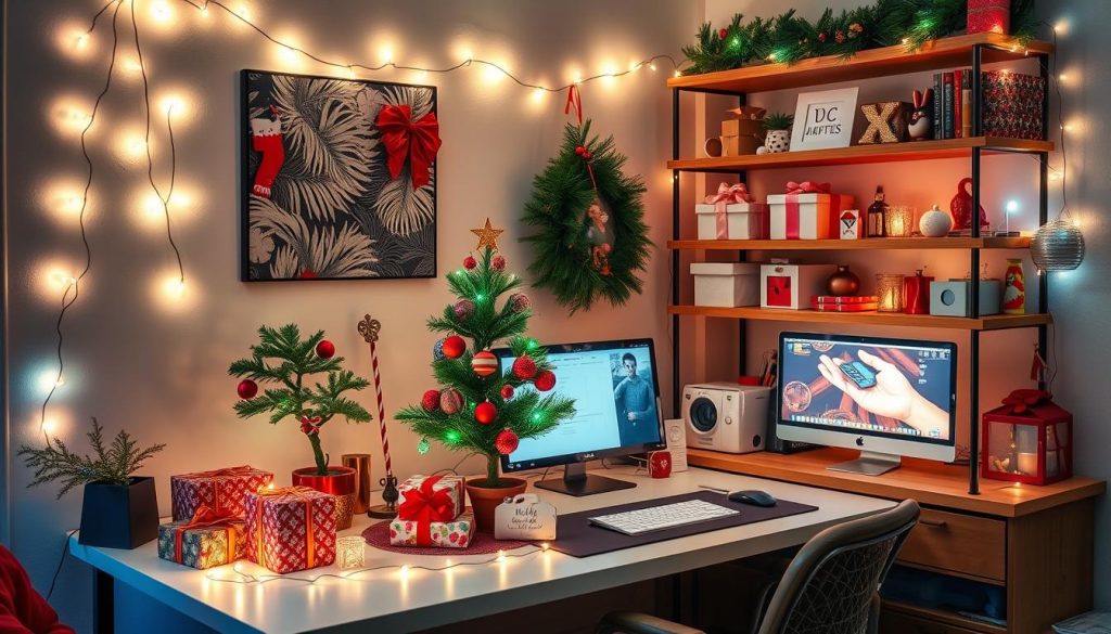 small space holiday decorating