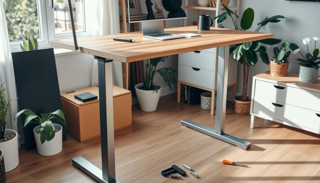 standing desk assembly