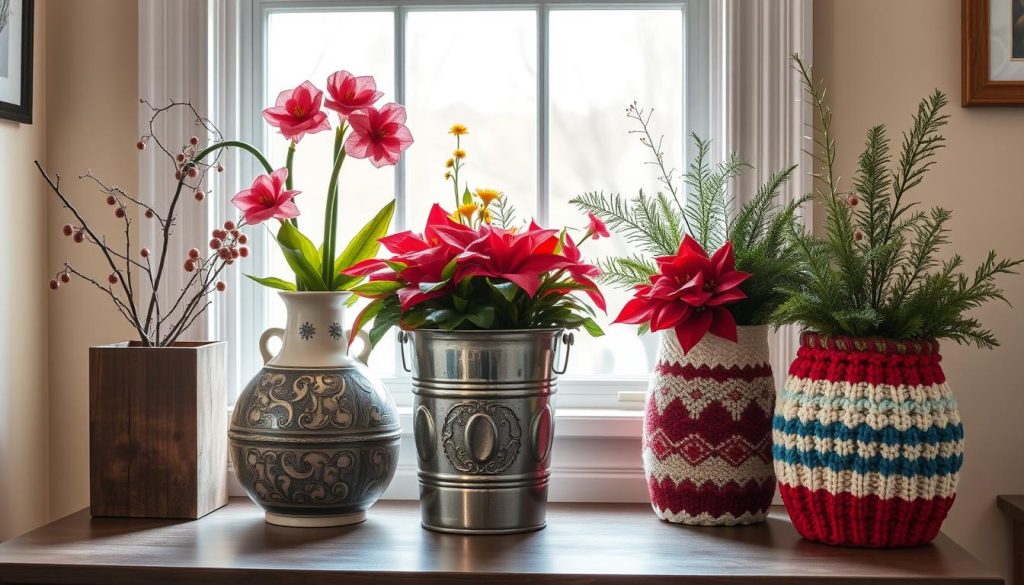 unique floral containers