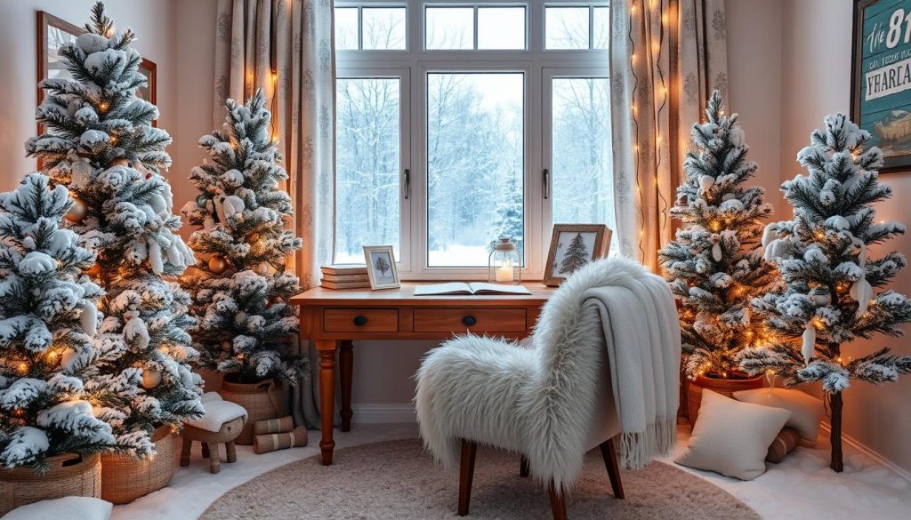 winter wonderland office decor