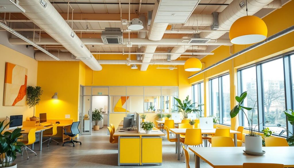 yellow creativity office