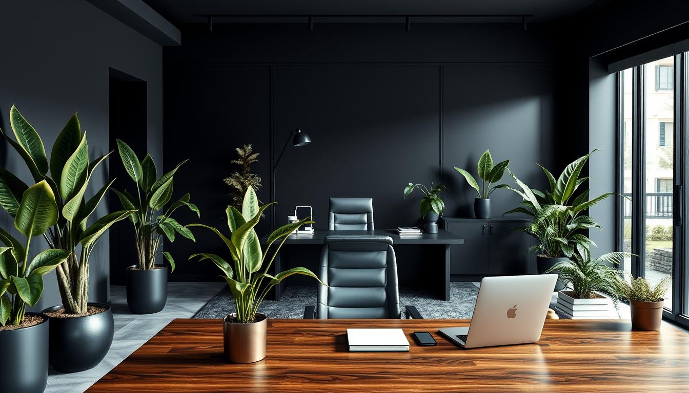 Adding Greenery to Masculine Offices