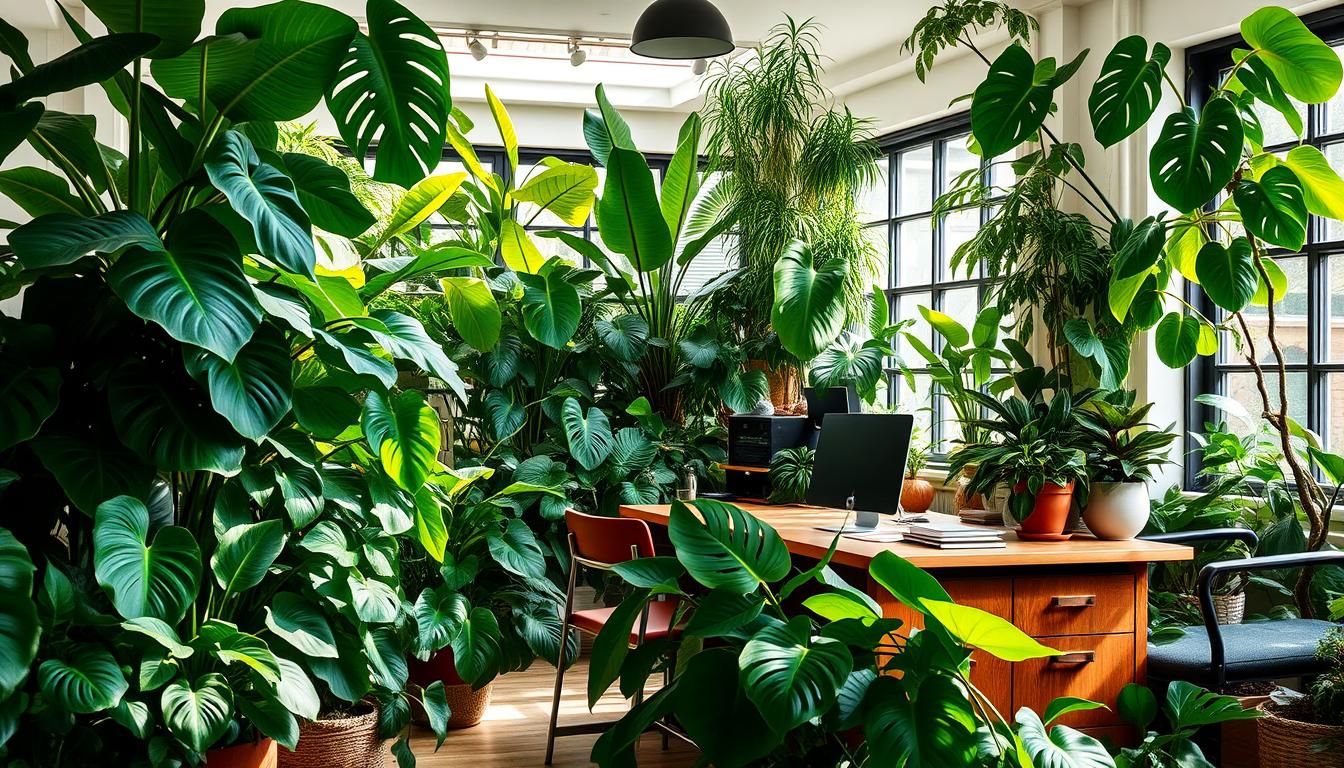 Best plants for jungle-inspired workspace