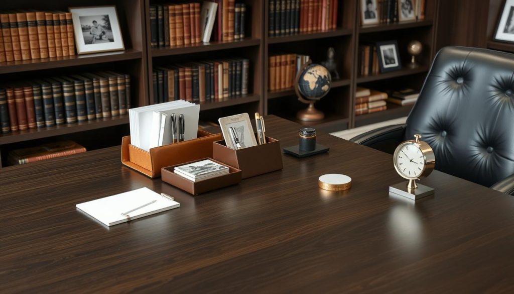 What Accessories Enhance a Masculine Office Aesthetic?