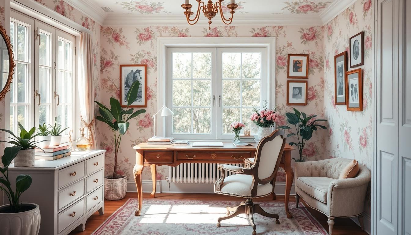 Feminine Home Office Design