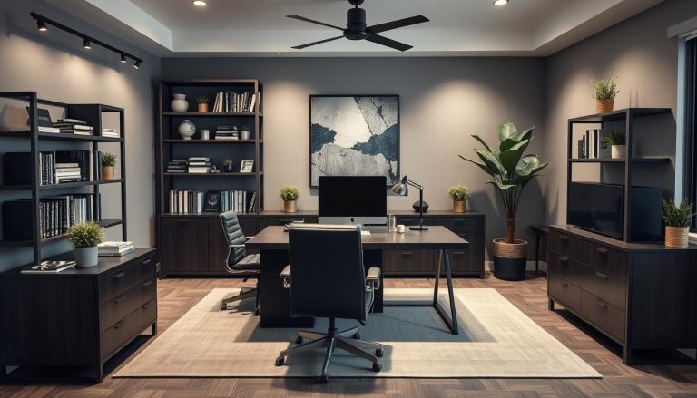 What Are Current Trends in Men's Home Office Design?