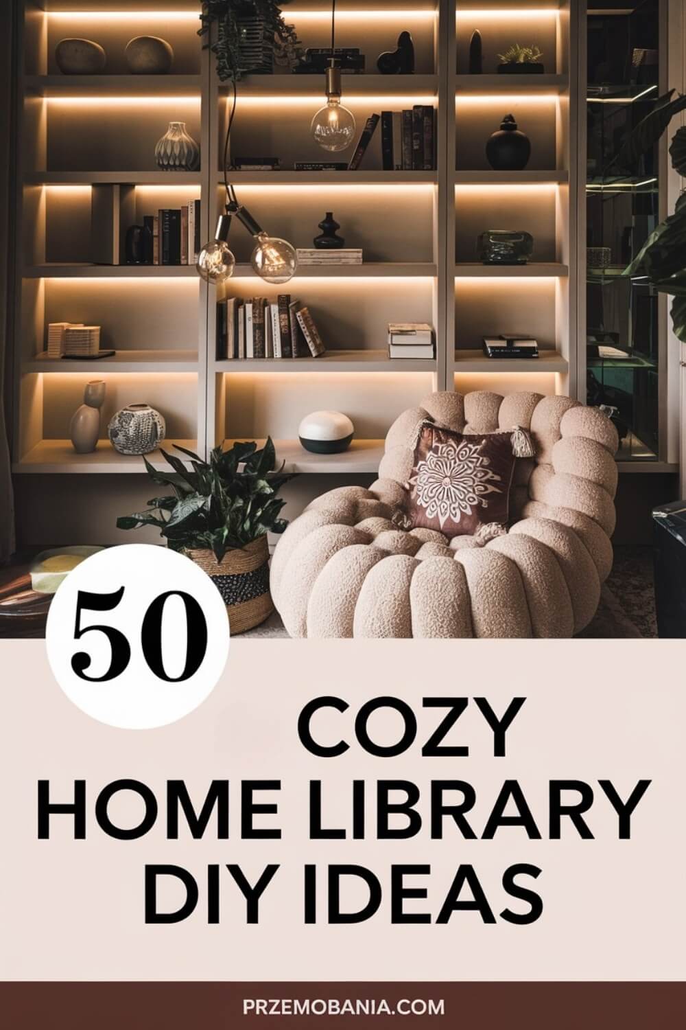 50+ Cozy Home Library DIY Ideas