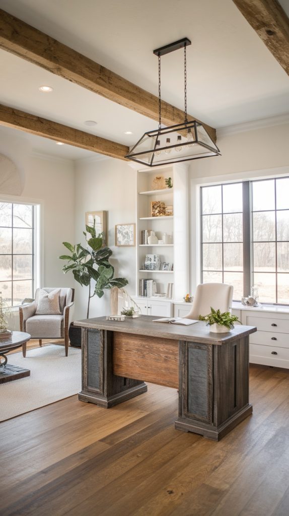 24 Modern Farmhouse Office Ideas for Your Home