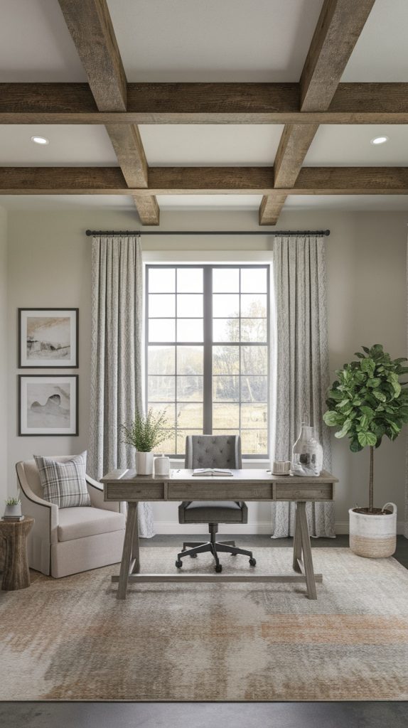 24 Modern Farmhouse Office Ideas for Your Home