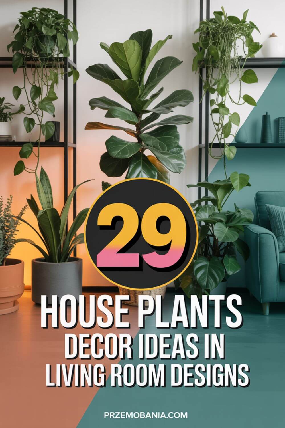 29 House Plants Decor Ideas in Living Room Designs