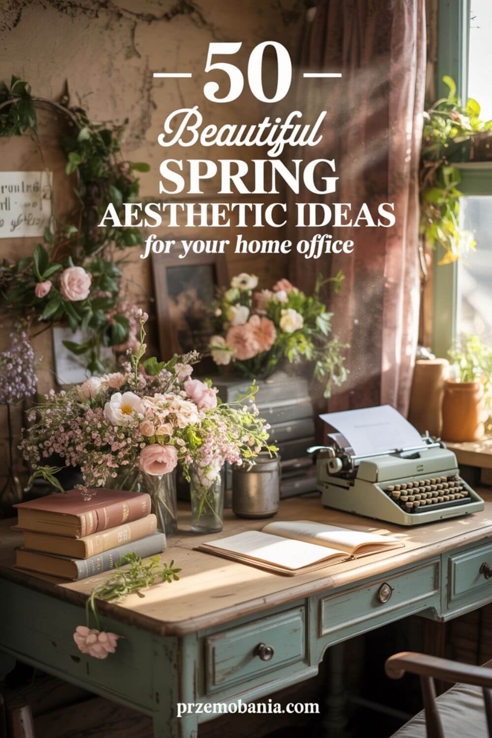 50 Beautiful Spring Aesthetic Ideas for Your Home Office