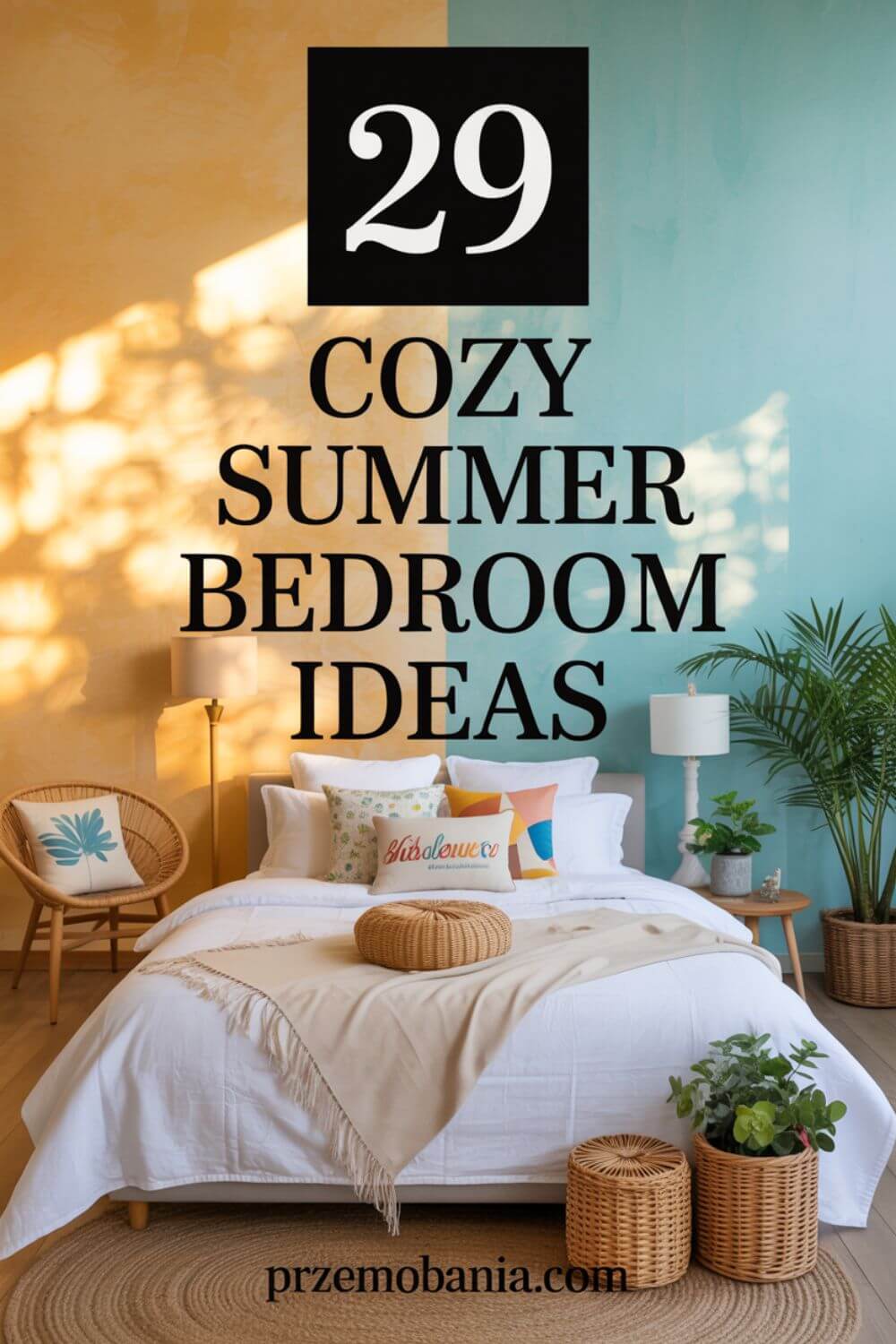 29 Cozy Summer Bedroom Ideas for Cozy Home Office
