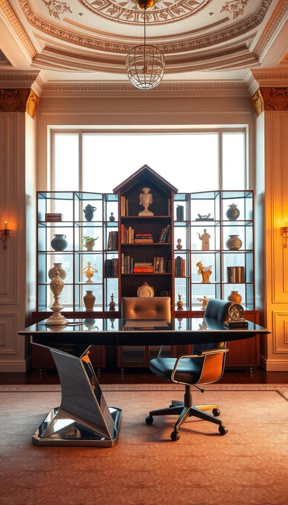 Art Deco style workspace