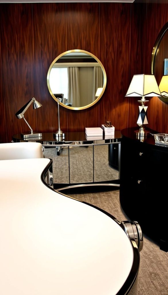 Art Deco style workspace