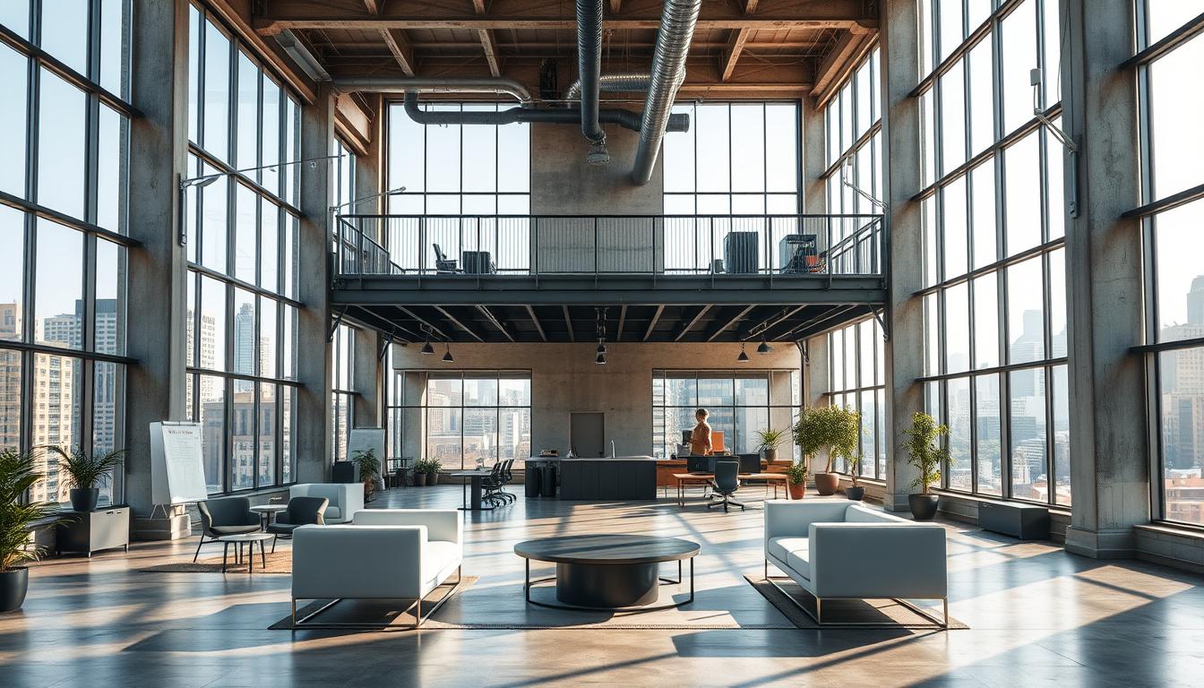 Concrete & Metal Office