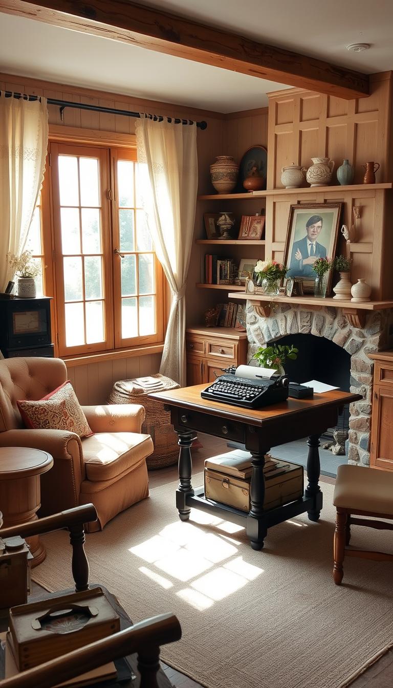 Cottagecore-Inspired Office