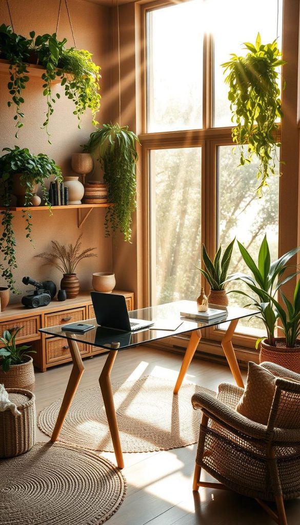 Eco-Friendly Modern Boho Office
