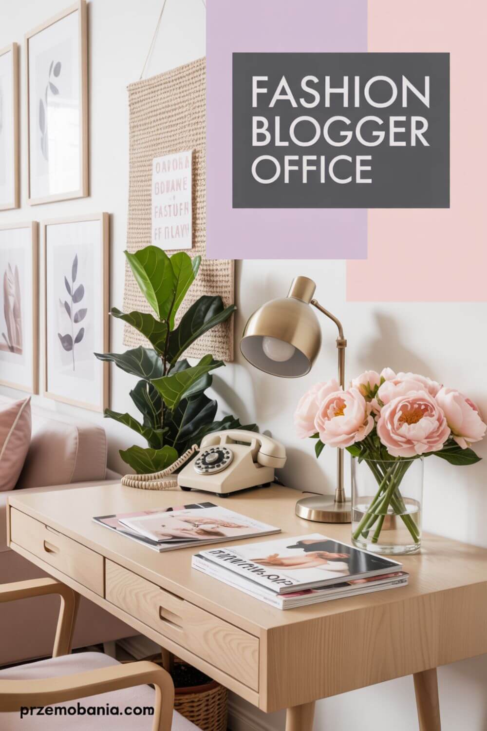 Fashion Blogger Style Office pin