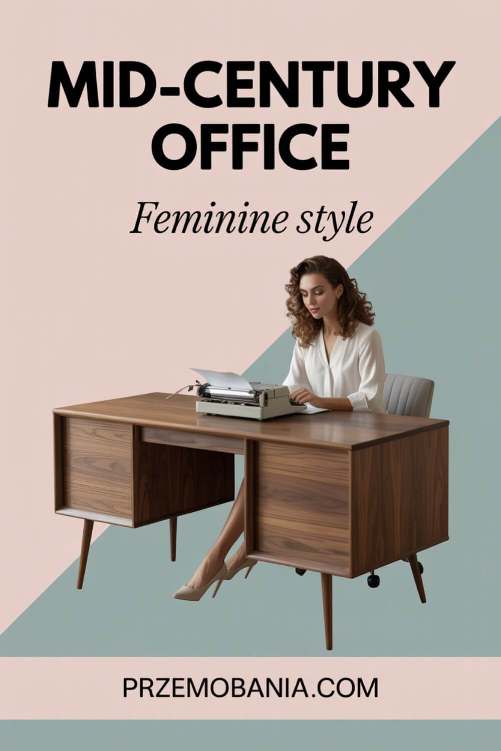 Feminine Mid-Century Office 3
