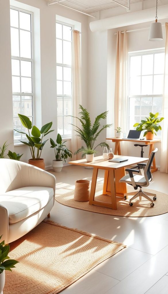 Feminine Scandinavian Office Design Feminine Scandinavian Office Design