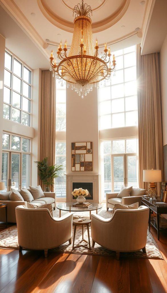 Gold accents in interior design