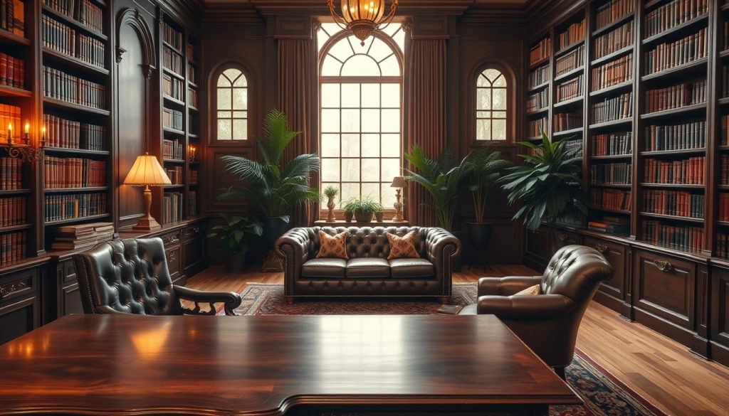 Library Style Office Design