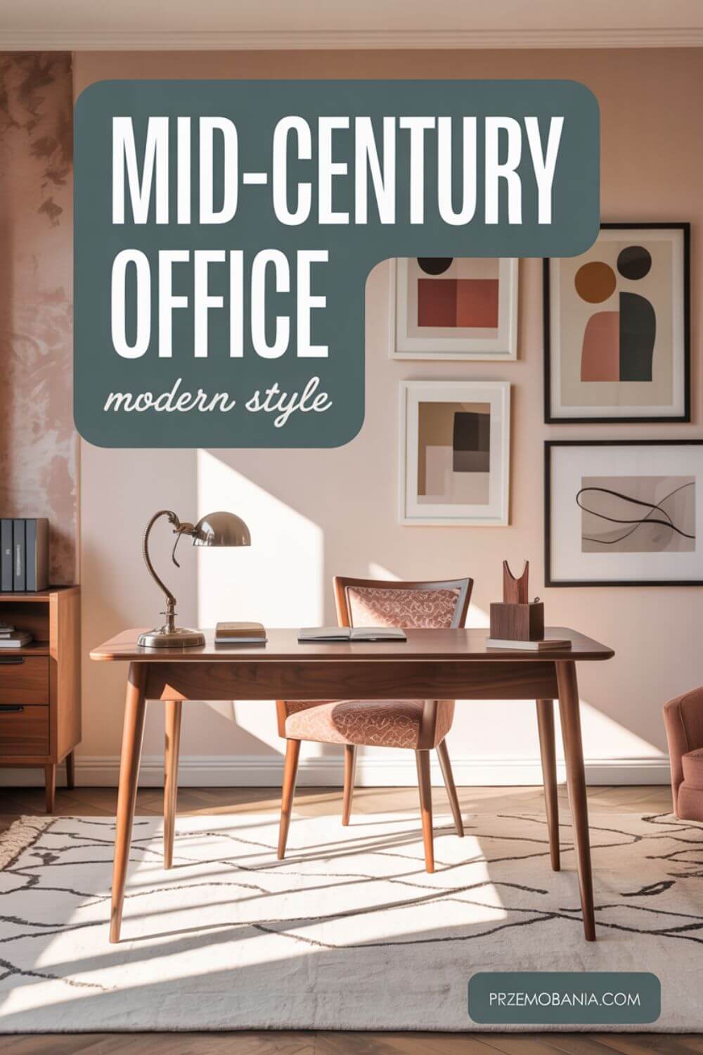Mid-Century Modern Office 10