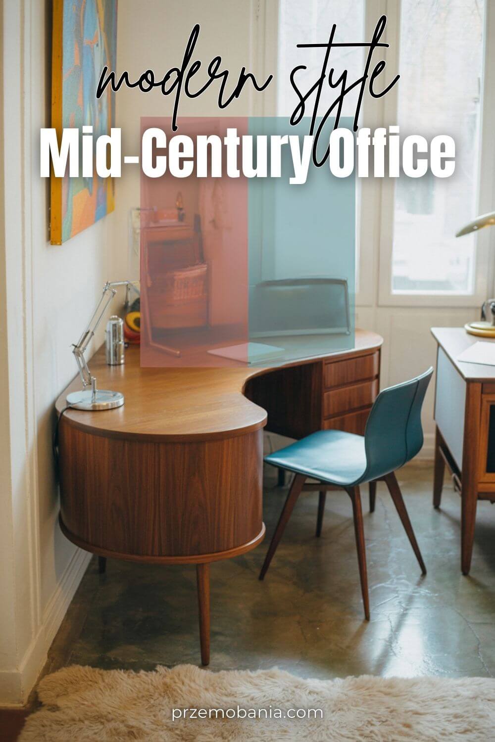 Mid-Century Modern Office 12