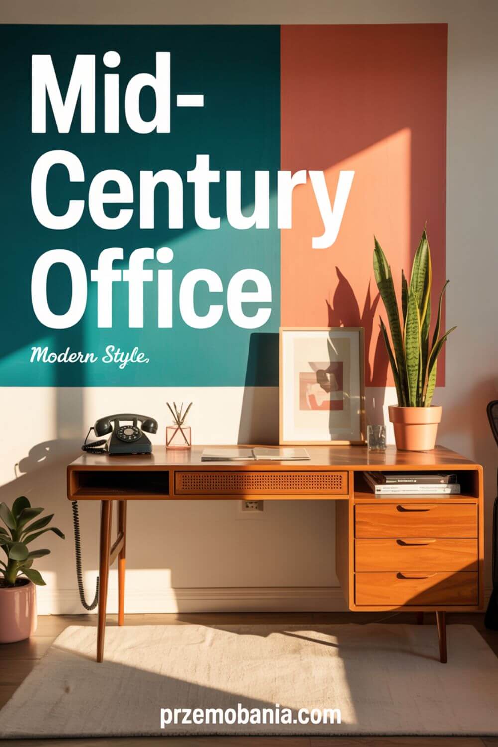 Mid-Century Modern Office 8