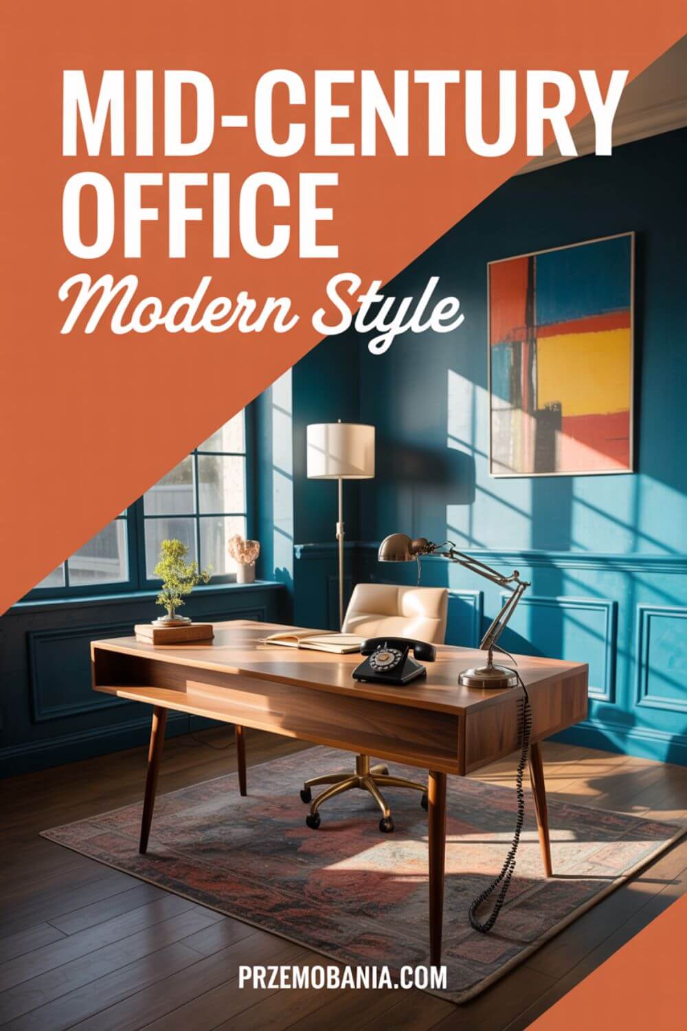 Mid-Century Modern Office 9