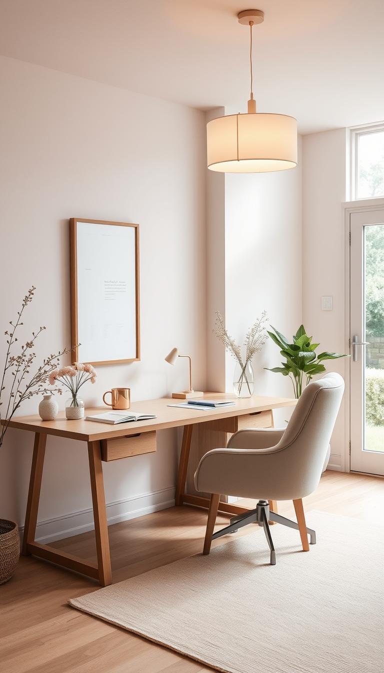 Minimalist Feminine Office
