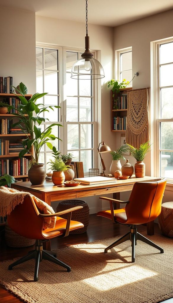 Modern Boho Office