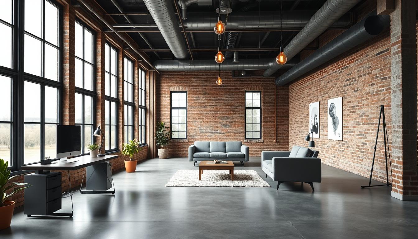 Photo inspiration: Visual Reference: Industrial Style Office