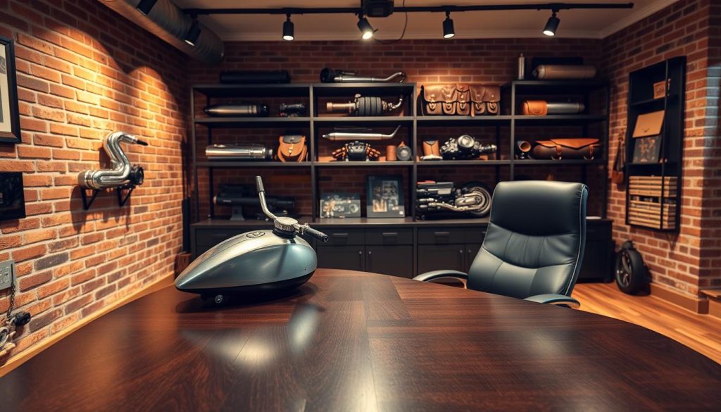 Motorcycle Inspired Office Design