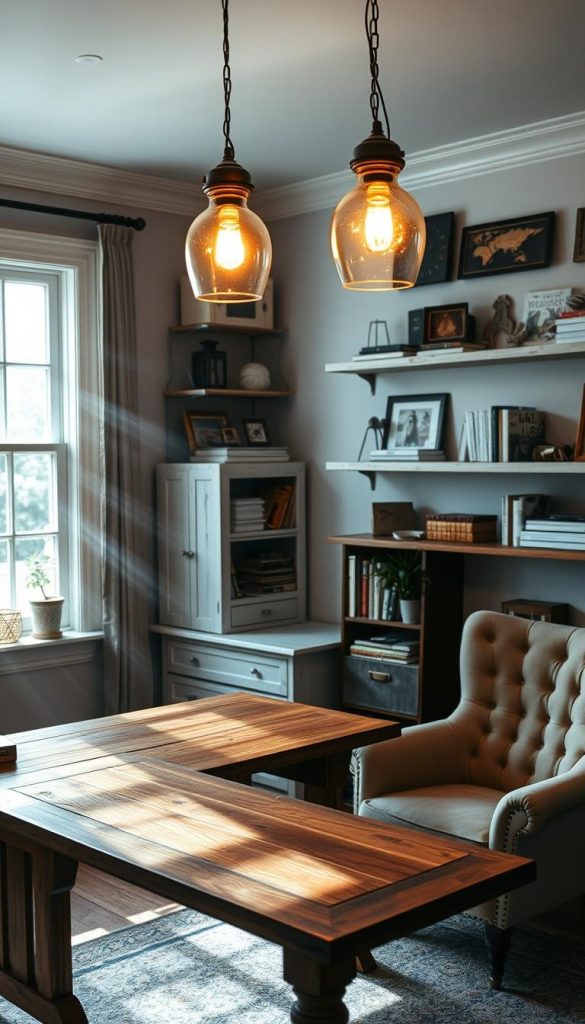 Shabby Chic Home Office Lighting