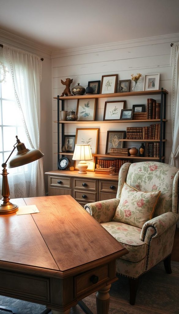 Shabby Chic home office decor