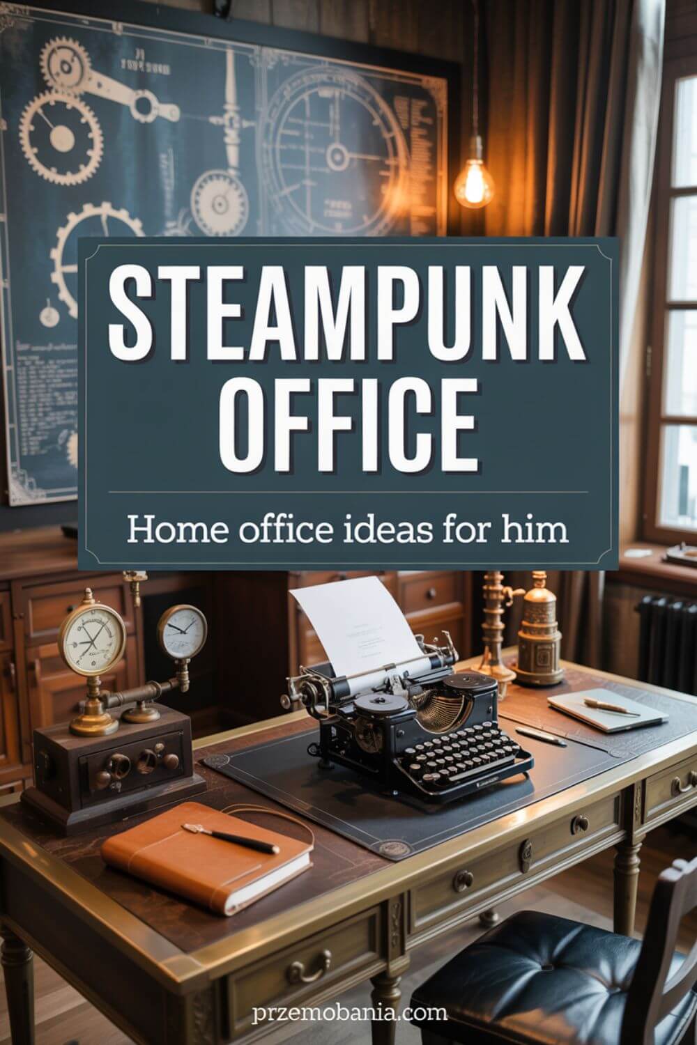 Steampunk Office - Home Office Ideas for Him 3