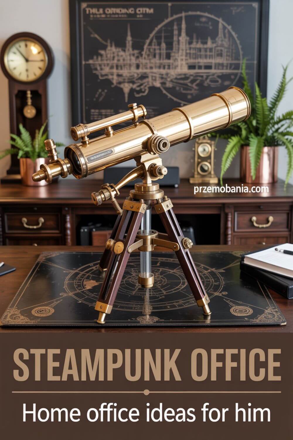 Steampunk Office - Home Office Ideas for Him 4