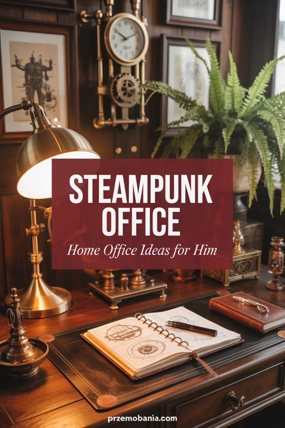 Steampunk Office - Home Office Ideas for Him 6