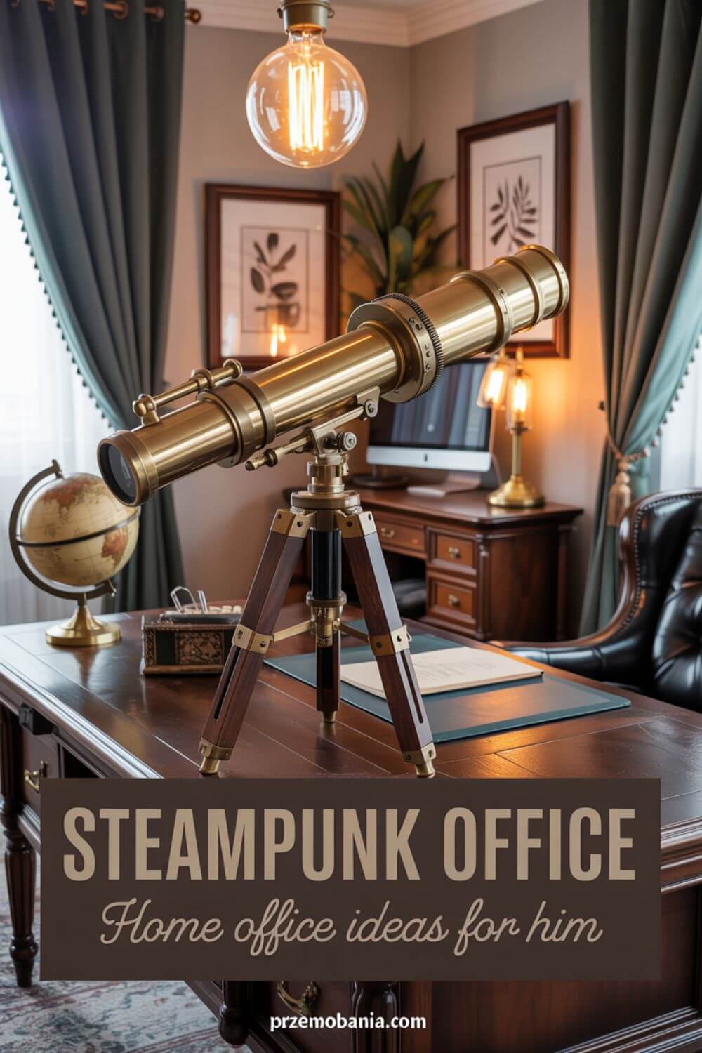 Steampunk Office - Home Office Ideas for Him 8