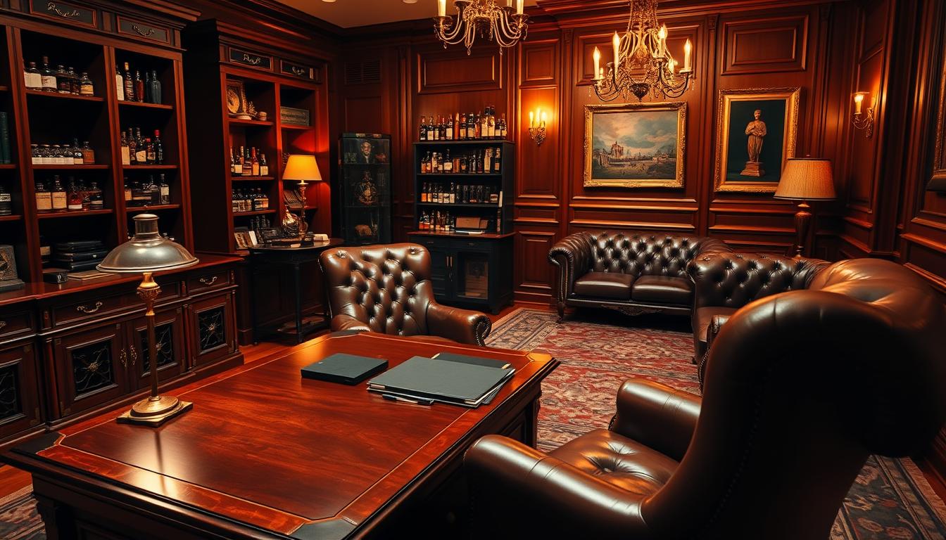 Whiskey & Bourbon Theme Office