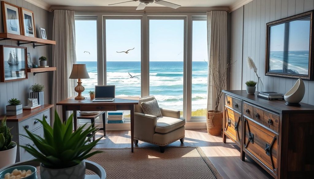 coastal office decor