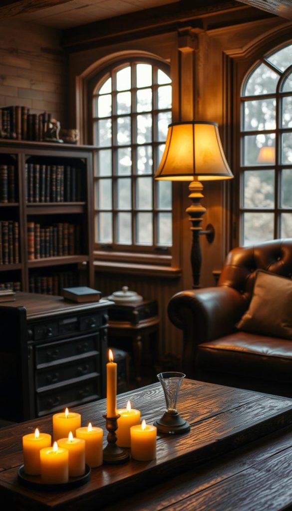 countryside inspired workspace lighting