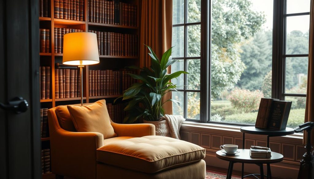cozy reading nook