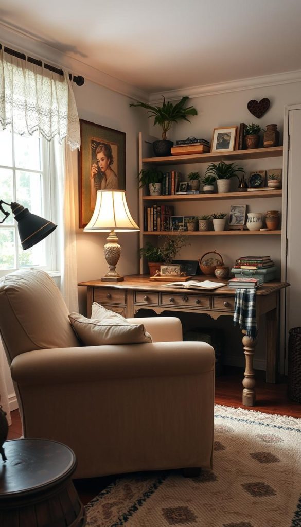 cozy workspace