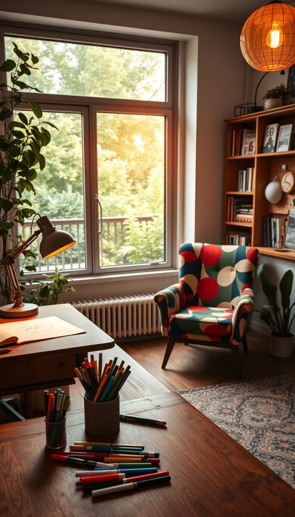 creative workspace decor