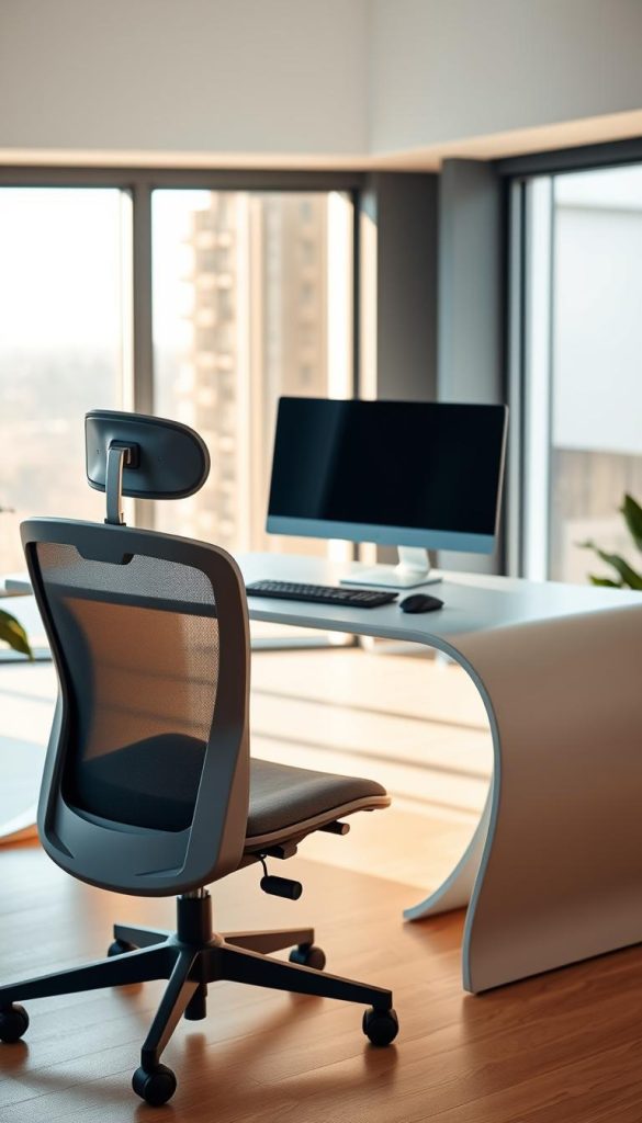 ergonomic office setup